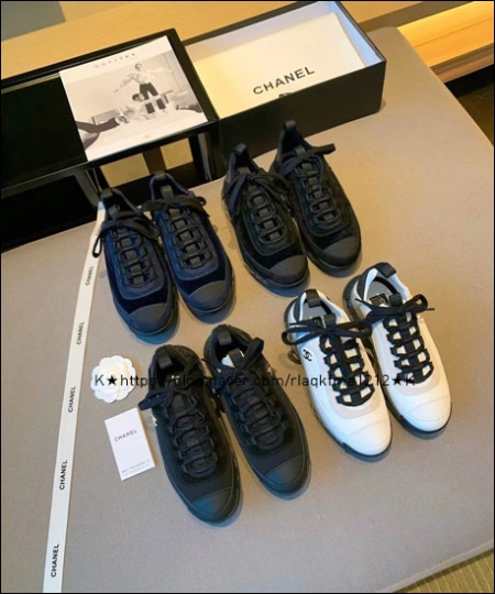 [케이]샤넬 믹스드파이버 신발