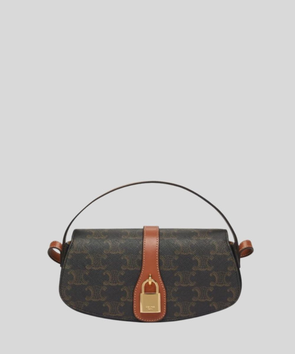 [CELINE-셀린느] 타부 스트랩 클러치 트리오페 캔버스 42481