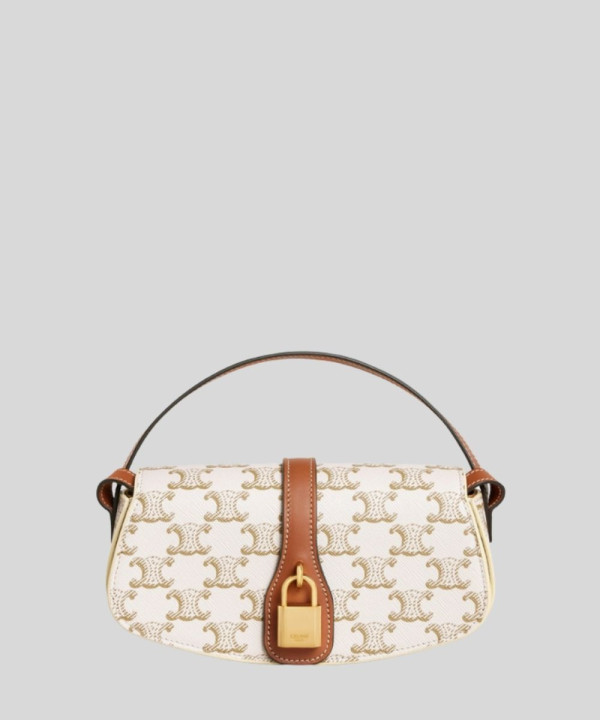 [CELINE-셀린느] 타부 스트랩 클러치 트리오페 캔버스 424818