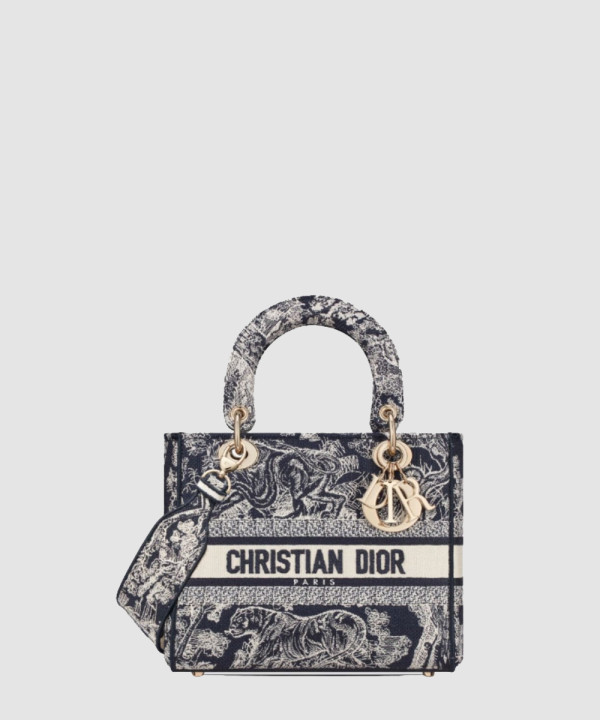 [DIOR-디올] 미디엄 레이디 디라이트 백 블루 M0565OTDT