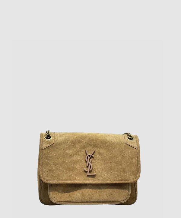 [SAINTLAURENT-생로랑] 니키 크링클드 미디움 여자 체인 숄더백 633157