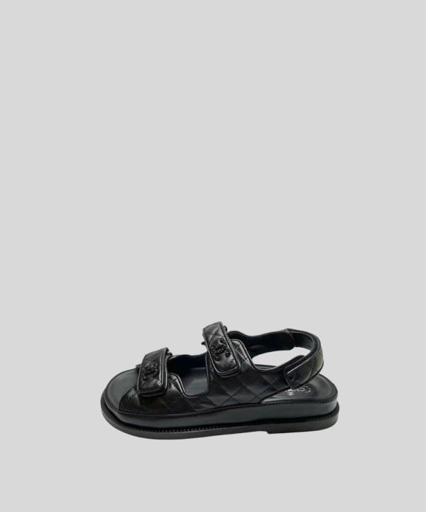 [CHANEL-샤넬] 벨크로 샌들 G35927