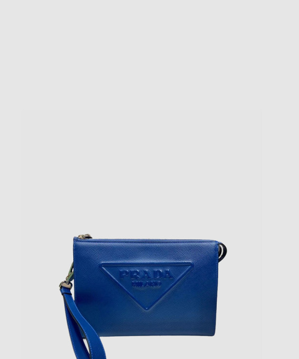 [PRADA-프라다] 22FW 2FAD 로고 엠보싱 스트랩 클러치백 2VF039