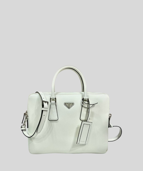 [PRADA-프라다] 사피아노 레더 삼각 로고 브리프 케이스 2VE368