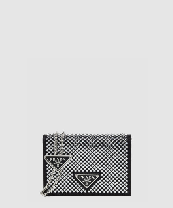 [PRADA-프라다] 지갑 숄더 스트랩 크리스탈 1MR024