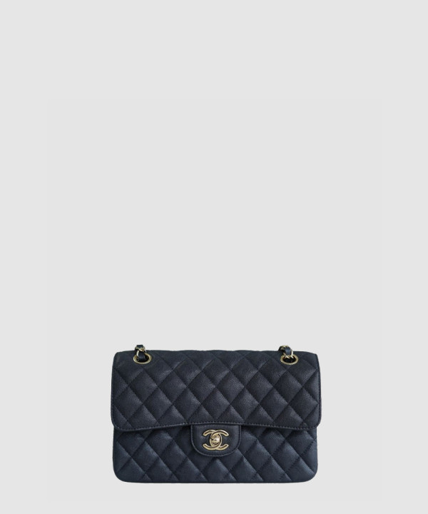 [CHANEL-샤넬] 클래식 스몰 캐비어 금장