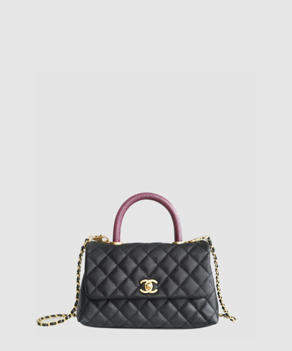 [CHANEL-샤넬] 코코핸들 스몰 캐비어 플랩백 A92990