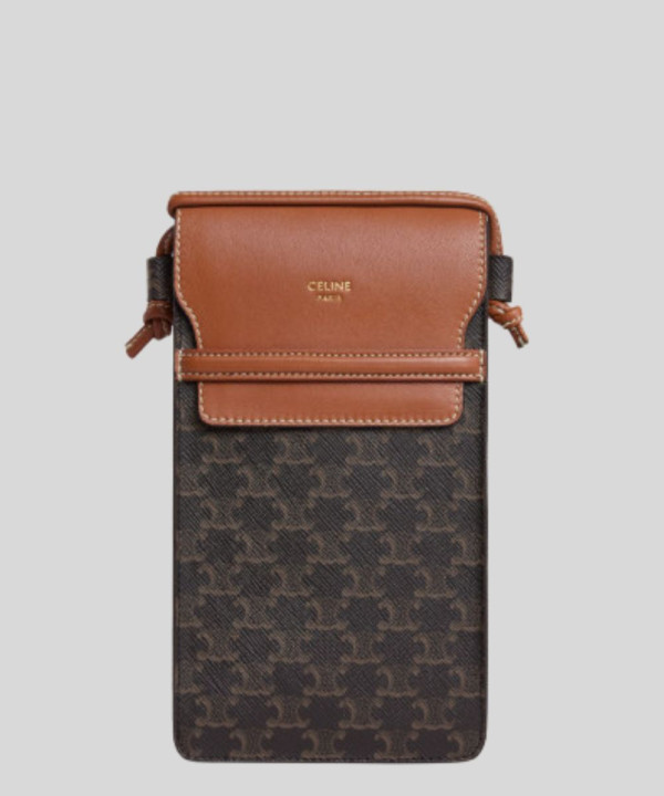 [CELINE-셀린느] 트리오페 캔버스 플랩 폰 크로스백 TAN 10G332CQD 04LU
