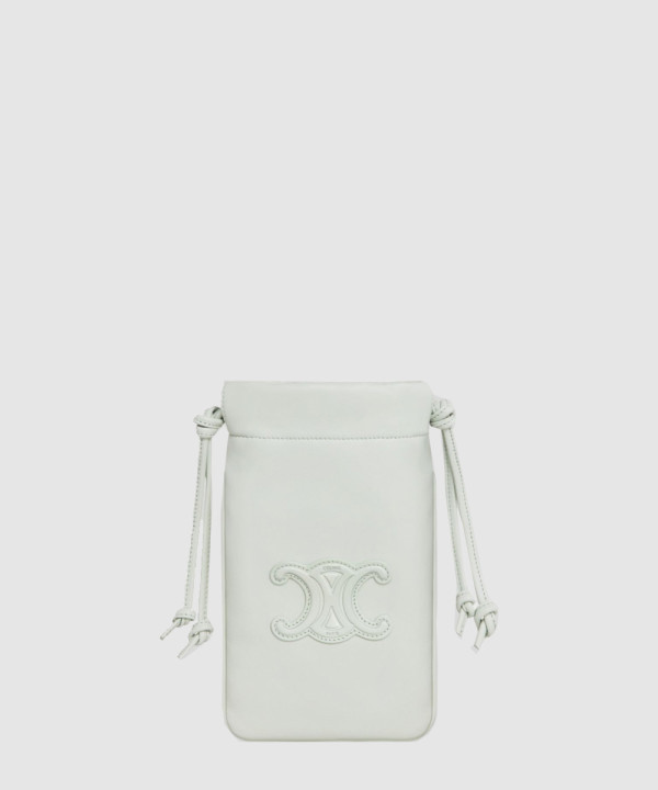 [CELINE-셀린느] 퀴르 트리옹프 드로우스트링 휴대폰 파우치  10L163ETK.29JA