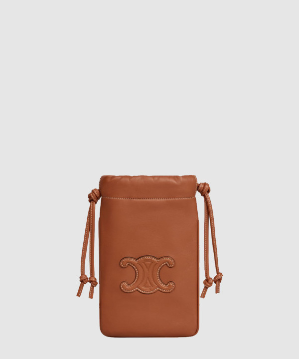 [CELINE-셀린느] 퀴르 트리옹프 드로우스트링 휴대폰 파우치 10L163ETK 04LU