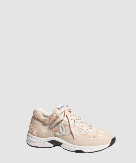 [CHANEL-샤넬] CC 트위드 스니커즈 G38299