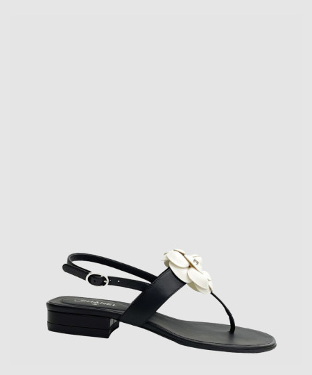 [CHANEL-샤넬] 22A 까멜리아 쪼리 샌들