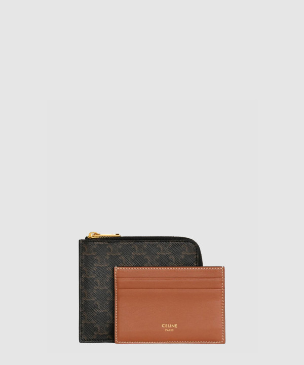 [CELINE-셀린느] 트리오페 코인 지퍼 카드지갑 10D882CCP