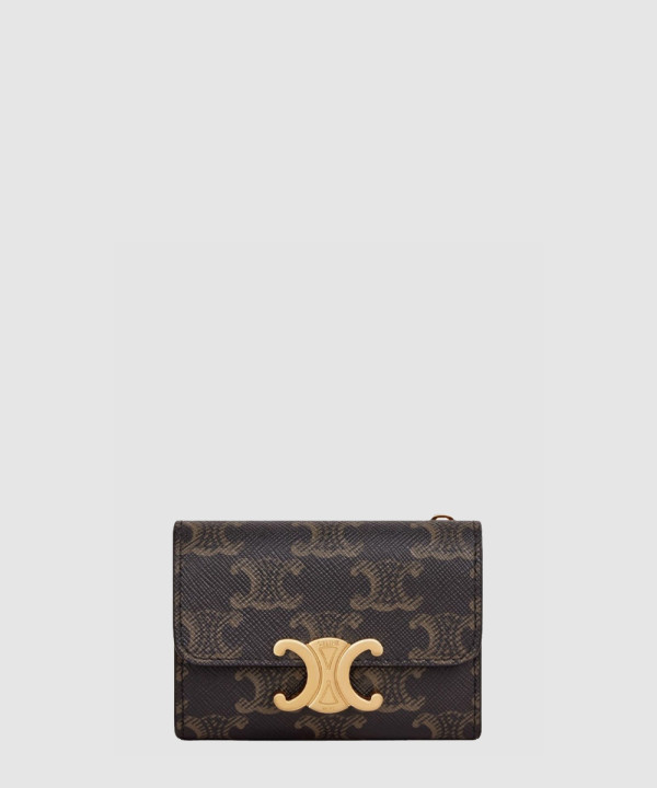 [CELINE-셀린느] 트리오페 컴팩트 반지갑 10I652DS3