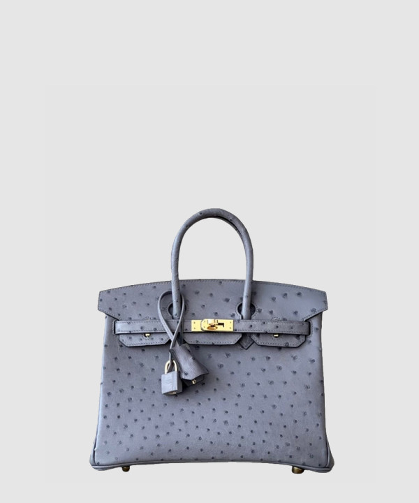 [HERMES-에르메스] 버킨 25 금장 오스트리치 레더