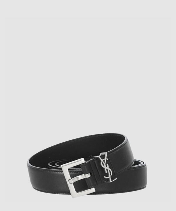 [SAINTLAURENT-생로랑] 로고 버클 벨트