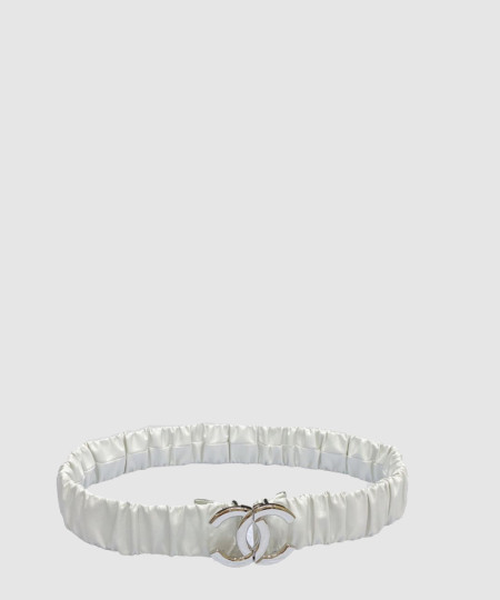 [CHANEL-샤넬] CC로고 스트래치 벨트