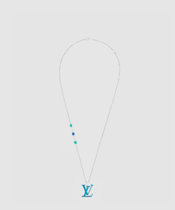 [LV-루이비통] 펜던트 실버 블루M01093