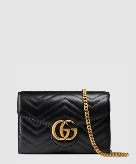 [GUCCI-구찌]  GG 마몽 마틀라세 미니 체인백 474575