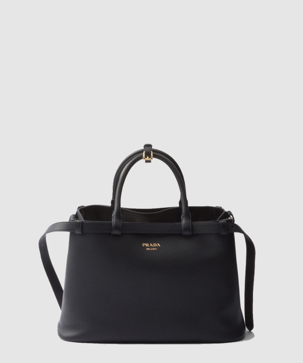 [PRADA-프라다] 버클 미디엄 가죽 핸드백 1BA417