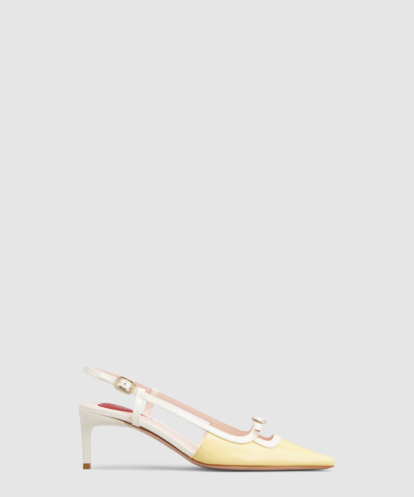 [ROGER VIVIER-로저비비에] 비브 카나드 슬링백 펌프스 RVW72237660D1P1T38