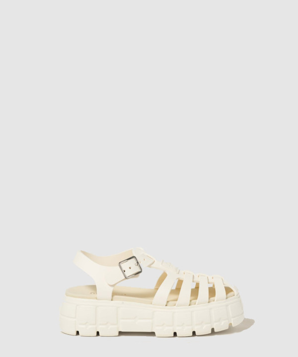 [MIU MIU-미우미우] EVA 플랫폼 케이지 샌들 5X140E