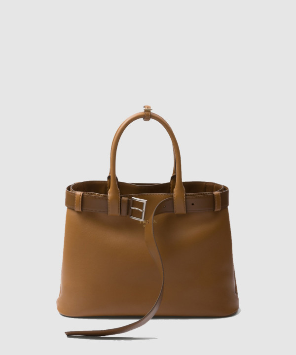 [PRADA-프라다] 버클 라지 가죽 핸드백 1BA416