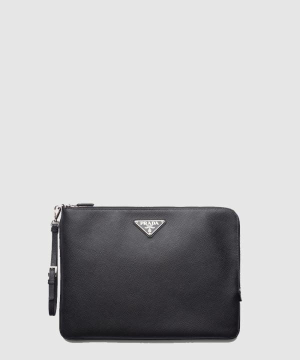 [PRADA-프라다] 라지 사피아노 가죽 파우치 2NH023