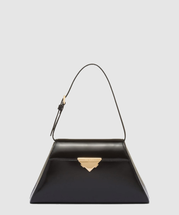 [PRADA-프라다] 미디엄 브러쉬드 가죽 핸드백 1BD343