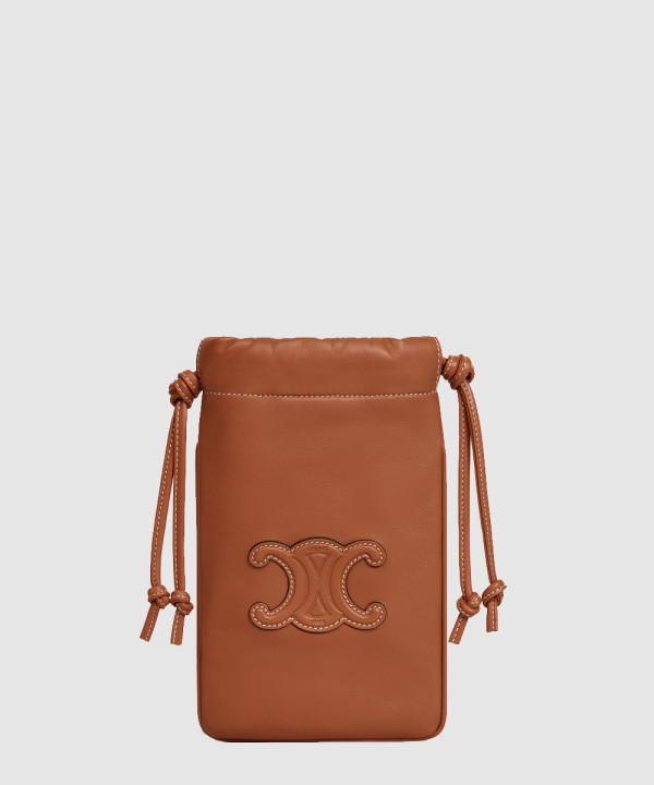 [CELINE-셀린느] 퀴르 트리옹프 드로우스트링 휴대폰 파우치 10L163ETK