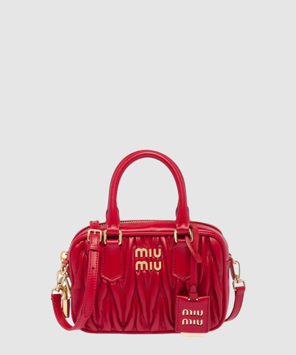 [MIU MIU-미우미우] 아르카디 마테라쎄 나파 가죽 가방 5BB123