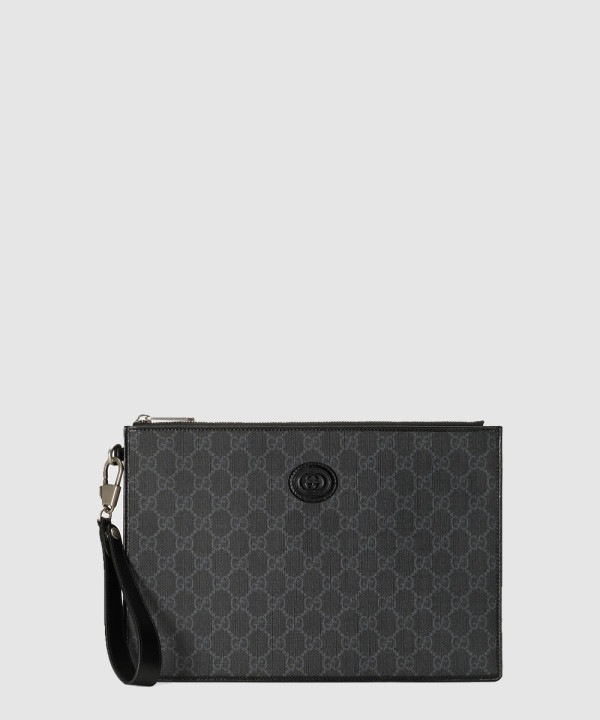 [GUCCI-구찌] 인터로킹 G 디테일의 파우치 672953