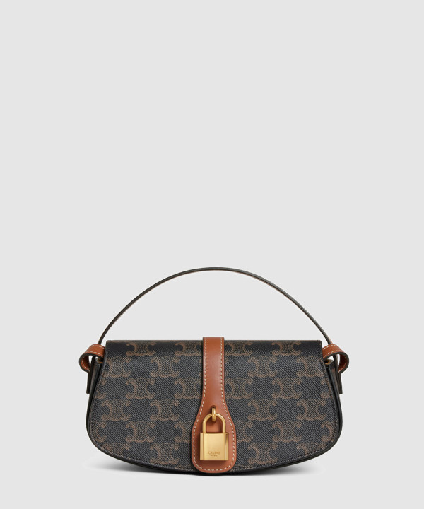 [CELINE-셀린느] 타부 스트랩 클러치  캔버스 & 카프스킨  10I592DQ2