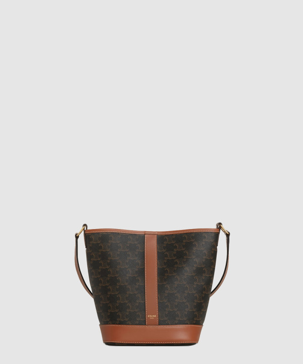 [CELINE-셀린느] 스몰 버킷 트리옹프 캔버스  191442CAS