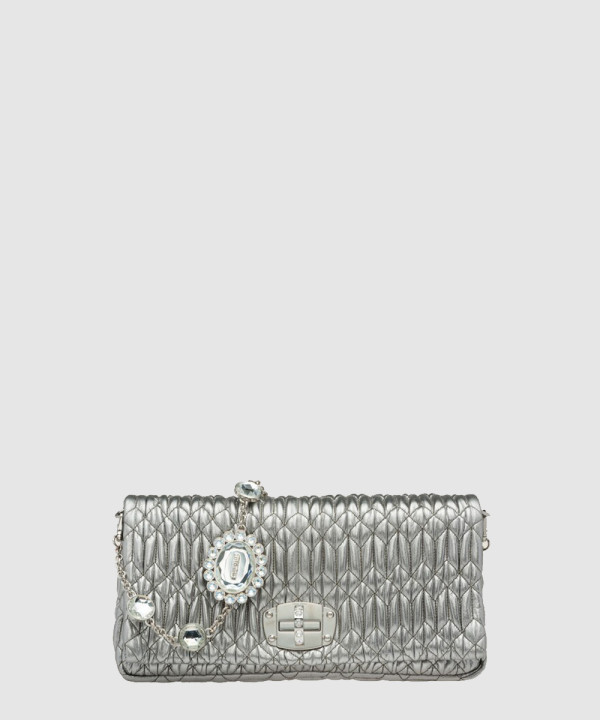 [MIU MIU-미우미우] 아이코닉 크리스털 가죽 백 5BD233