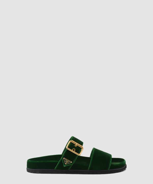 [PRADA-프라다] 벨벳 슬라이드 1XX715