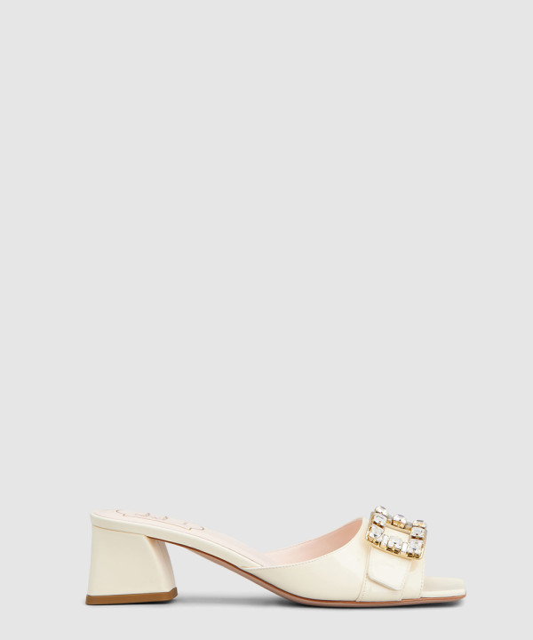 [ROGER VIVIER-로저비비에] 트레 비비에 스트라스 버클 뮬 RVW53637960PBQ