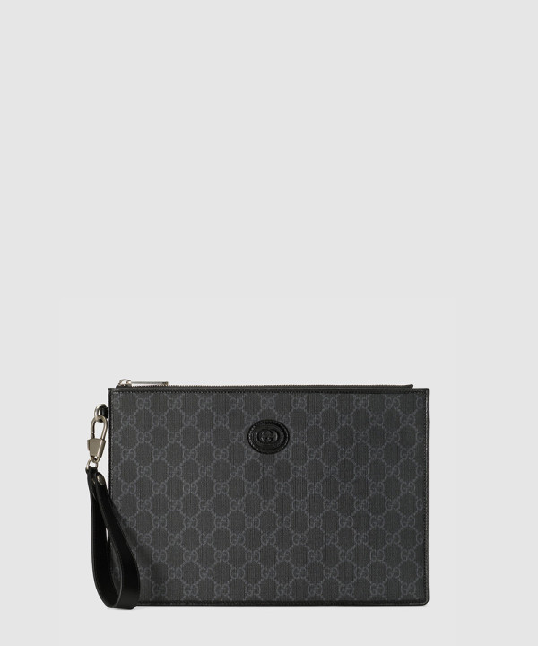 [GUCCI-구찌] 인터로킹 G 디테일의 파우치 672953