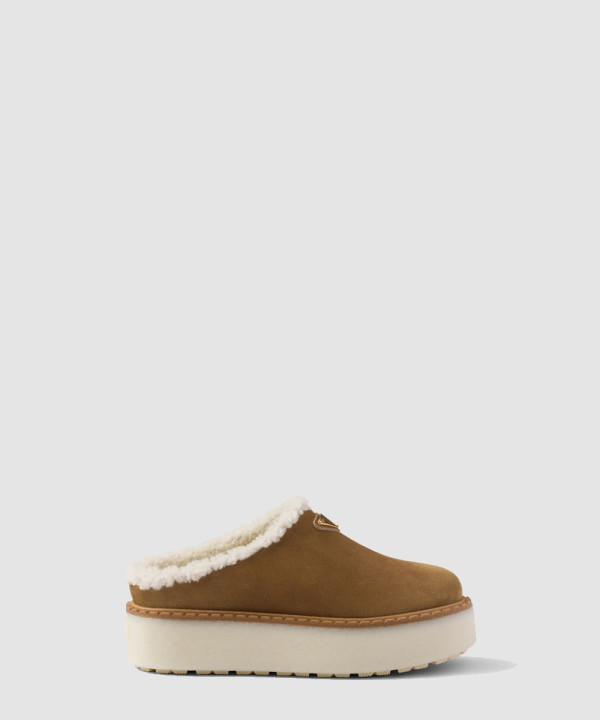 [PRADA-프라다] 스웨이드 뮬 1S715N