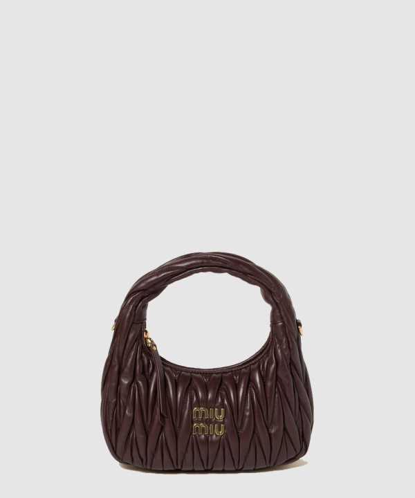 [MIU MIU-미우미우] 완더 마테라쎄 나파 가죽 호보 백 5BC125