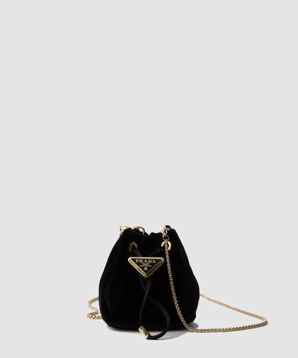 [PRADA-프라다] 벨벳 미니 파우치 1NR016
