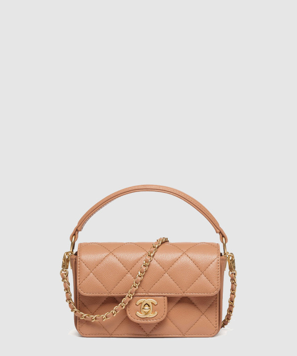 [CHANEL-샤넬] 핸들 장식의 미니 플랩 백 AS5164