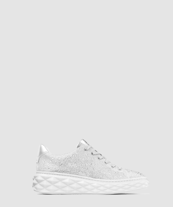 [JIMMY CHOO-지미추] 크리스털 쉬머 스웨이드 스니커즈 DIAMONDLIGHTMAXIFDEQ