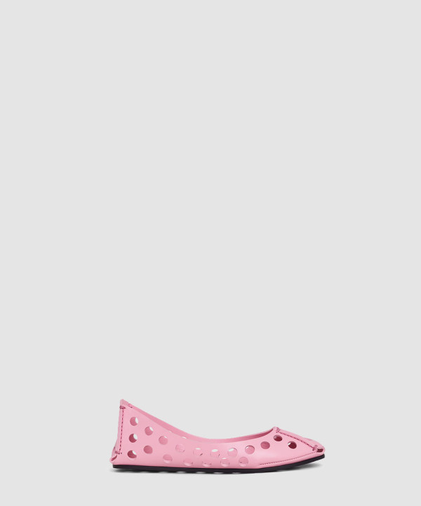 [ALAIA-알라이아] PERFO BALLET 플랫슈즈 AA3A033CK247