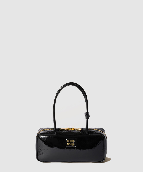 [MIU MIU-미우미우] 나플락 페이턴트 가죽 보 백 5BB173