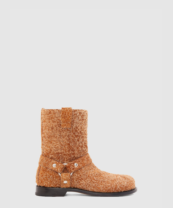 [LOEWE-로에베] 브러시드 스웨이드 캄포 바이커 부츠 L815285X93