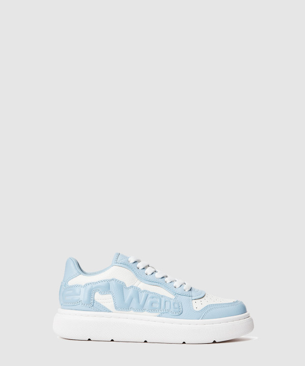 [ALEXANDER-알렉산더왕] 로고 디테일 퍼프 페블 레더 스니커즈 30324S069976