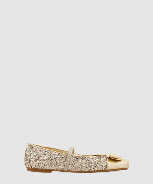 [FERRAGAMO-페라가모] 뉴 바라 플레이트 발레 플랫 01J185