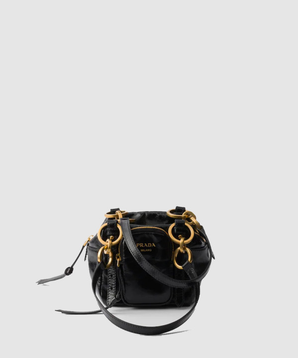 [PRADA-프라다] 댕글 가죽 탑 핸들 미니백 1BB137