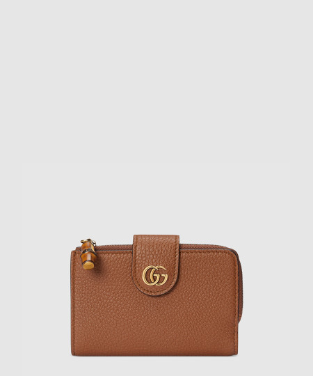 [GUCCI-구찌] 뱀부 미디엄 더블 G 지갑 739498